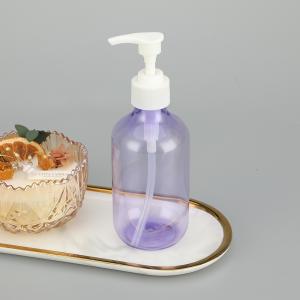 China 24mm Caliber Round PET Pump Bottle with Screen Printing/Hot Stamping in Pink wholesale