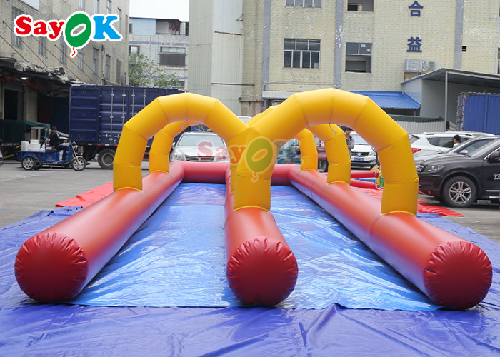 Outdoor Inflatable Slide Attractive Entertainment 20m Giant Inflatable Water Slide For Amusement Park