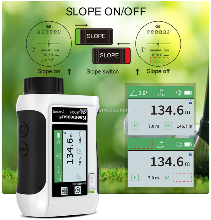 kaemeasu Multifunctional Laser Rangefinder Data Broadcast Golf Range Finder Telescope J800