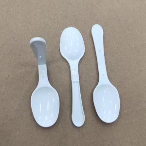 China Mini Foldable Plastic Yogurt Spoons Disposable 8.8cm Length wholesale