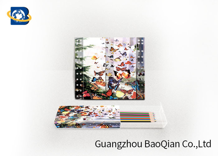 Cartoon Animal 3D Stationery Flip Effect For School , 3D Pencil Case
