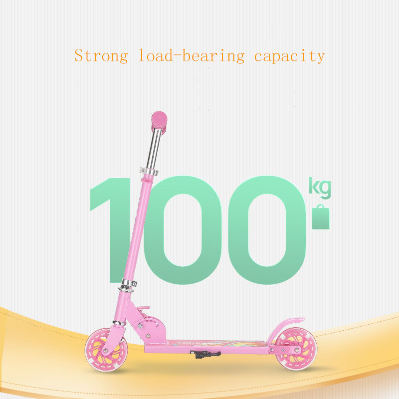 2-4 Years Age Range Children's Scooter Foldable Flash Manpower Training Balance Bike