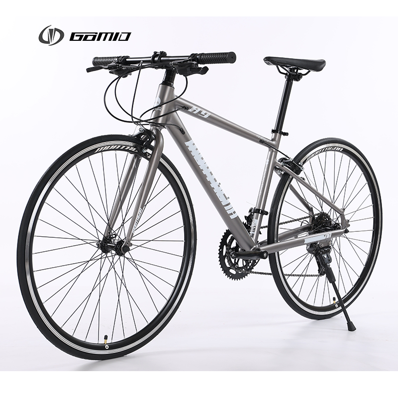 GOMID Simulated Carbon Fiber Racing Bike Hybrid Alloy Road Bicycle with Sealed Bearing Bottom Bracket