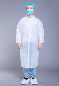 China Magic Sticks Elastic Cuff 35gsm Disposable Isolation Gown wholesale