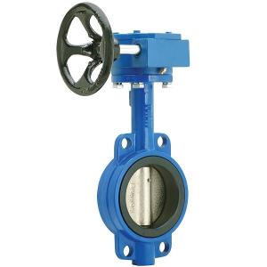 China 2-24&quot; DN50-DN600 OEM Valves Manufacturing Ductile Iron Wafer Type Butterfly Valve wholesale