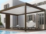 Powder Coated 202mm Aerofoil IP67 Aluminum Pergola