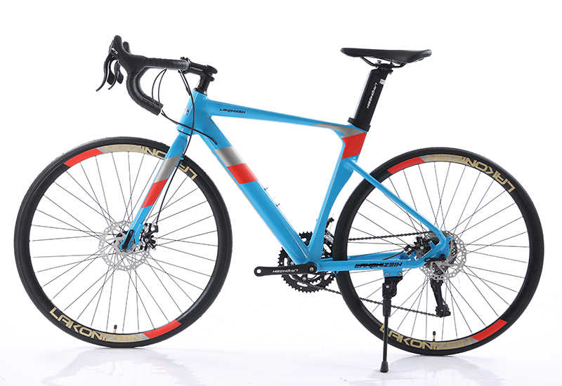 Man's Custom Gear Cycle Roadbike GOMID Simulated Carbon Fiber Racing Bicycle with Aluminum Alloy Frame and Steel Fork