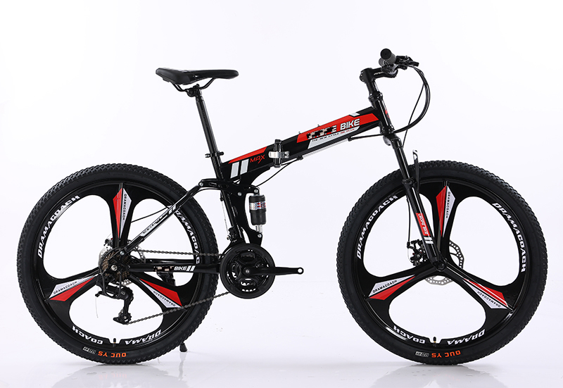 Custom Steel Fork Material Mountain Bikes with Full Suspension and Foldable Design L-TWOO A2 FD 3 Speed Front Derailleur