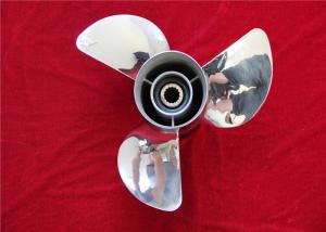 China Stainless Steel Outboard Motor Propellers For Yamaha / Honda 60-115HP Motor wholesale