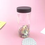 20 OZ 600ml FDA Clear Empty Plastic Food Storage Jars With Lids