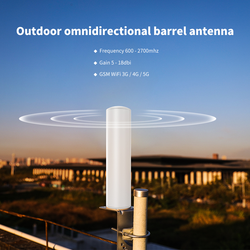 240*63*63mm Outdoor MIMO 4G 5G Cylinder Antenna for Maximum Input Power up to 50W