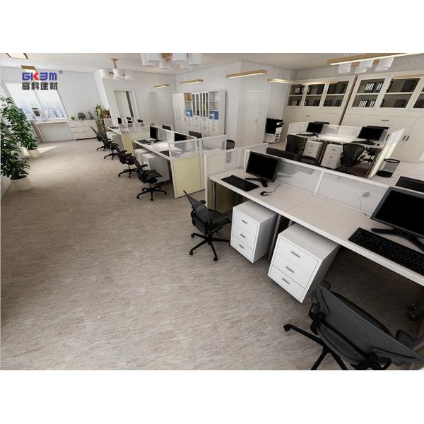 Chestnut Stone Pattern Vinyl Flooring 0.3-0.6mm Home Deco Fireproof Bright GKBM Greenpy MJ-S6012