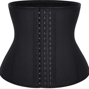 China Girdle Tummy Control Waist Trainer Polyester Material With Steel Extender wholesale