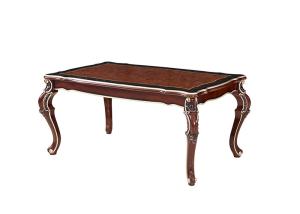 China French Paint Rectangular Marble Wood Dining Table wholesale