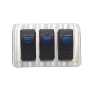 China 3 Gang Toggle Universal Rocker Switch Panel For Marine wholesale