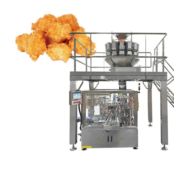 Automatic Premade Fried Chicken Wings Rice Cake Wrapping Machine Dumplings