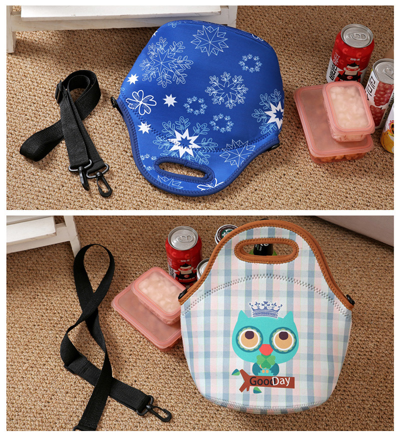 Food Waterproof Insulated Neoprene Shoulder Picnic Cooler Bag