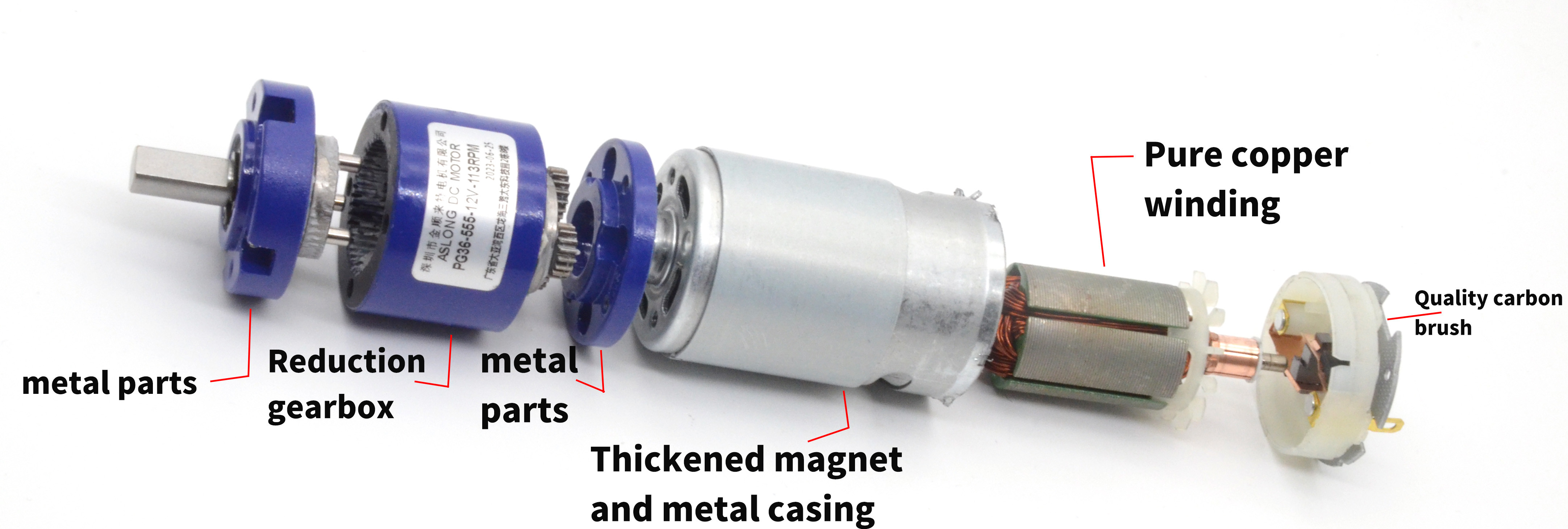 DC Planetary Reducer Motor PG36-555 Brush Dc Planetary Gear Motor 24v 36mm Dc Planetary Gear Motor 12v