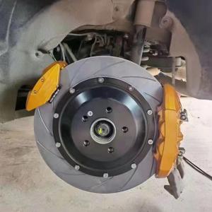 China 19In Rim Wheel Dual Rear Caliper Gold Aluminum Disc 360x28mm Grooved wholesale