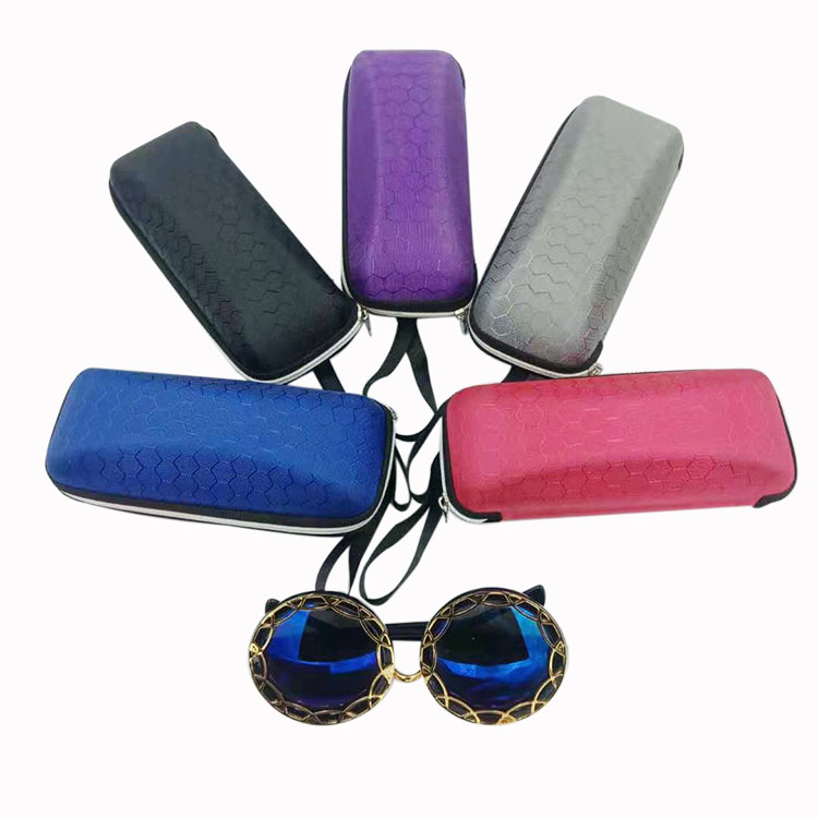 Durable PVC Clear Plastic Eyeglass Case Holder Box Portable Storage