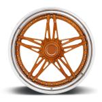 Black deep concave 3PC customized forged wheel 20 inch rims 5x114.3 forged car