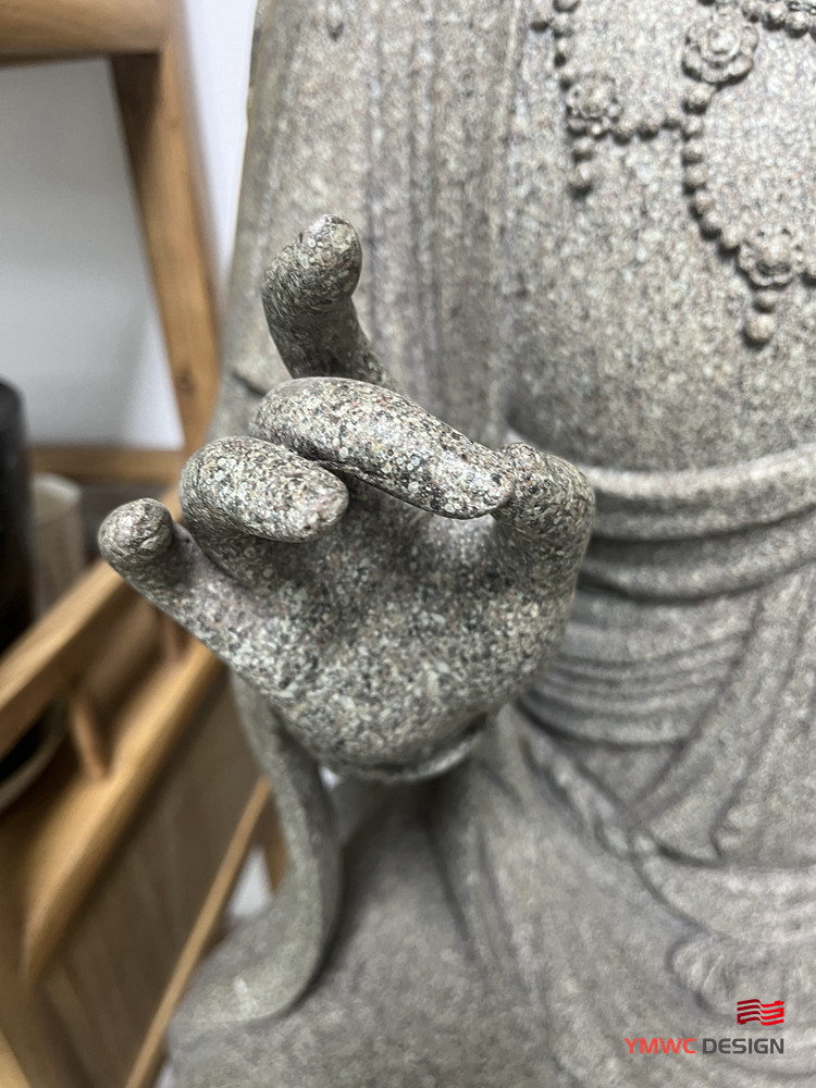 1 Color Marble Sculpture for Outdoor Stone Monument Production Custom Figure Buddha