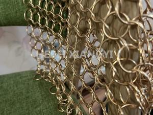 China Decoration Divider 12mm Metal Ring Mesh Welded wholesale
