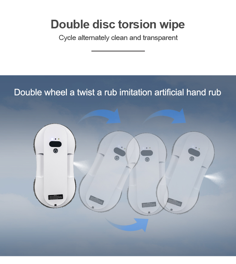 Ultra Thin Window Cleaning Robot with App-Controlled Remote Control and Private Mold