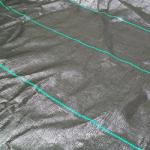 Plastic Ground Cover Fabric 100% Polypropylene Material Grey Black Color