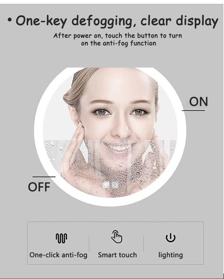 LED Strip Customized Trichromatic Light Smart Mirror A Must-Have for Modern Bathrooms