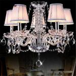Reasonably priced crystal chandeliers with Lampshade(WH-CY-50)