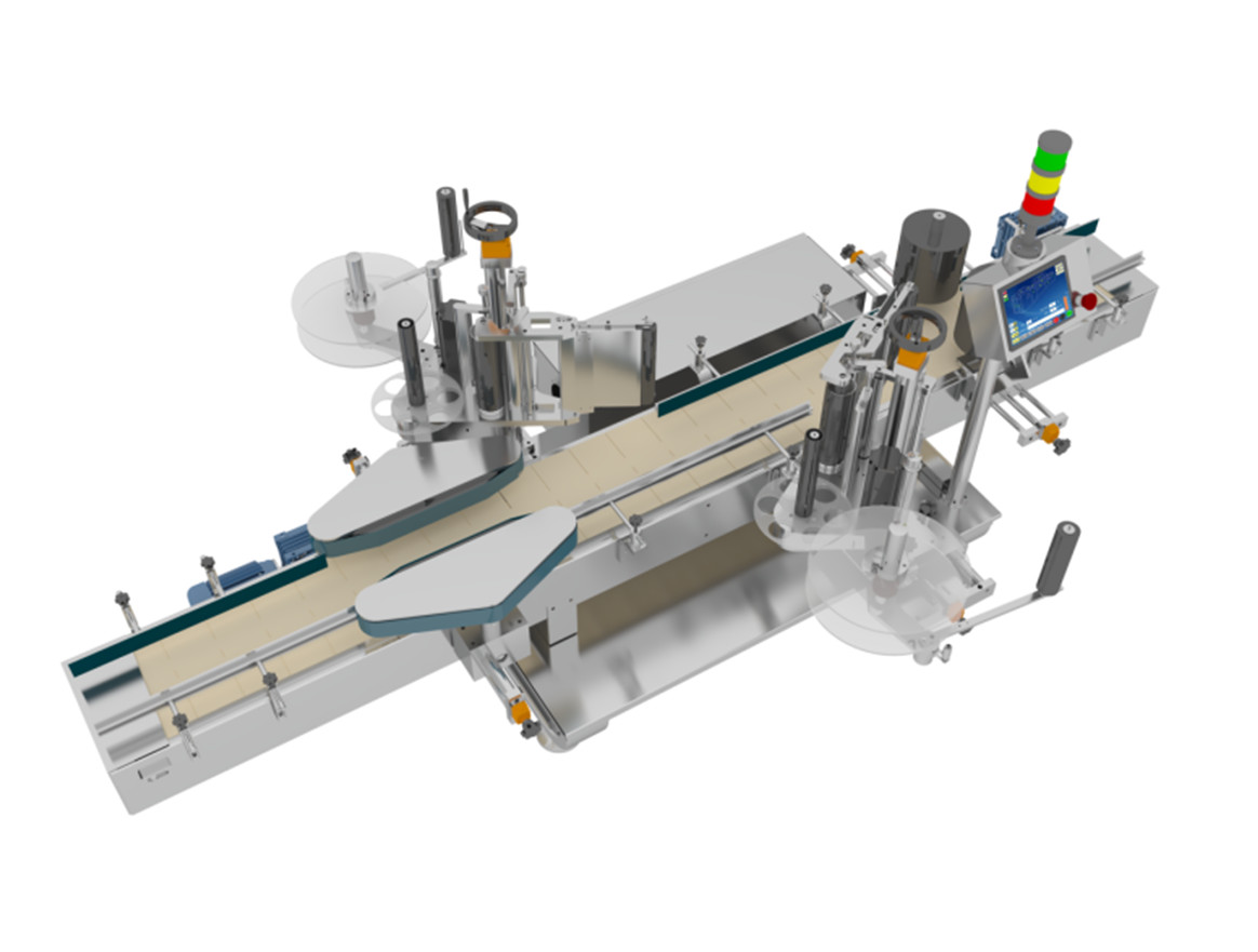 Square And Flat Bottles TN-200LDS Double-sided Self-Adhesive Labeling Machine