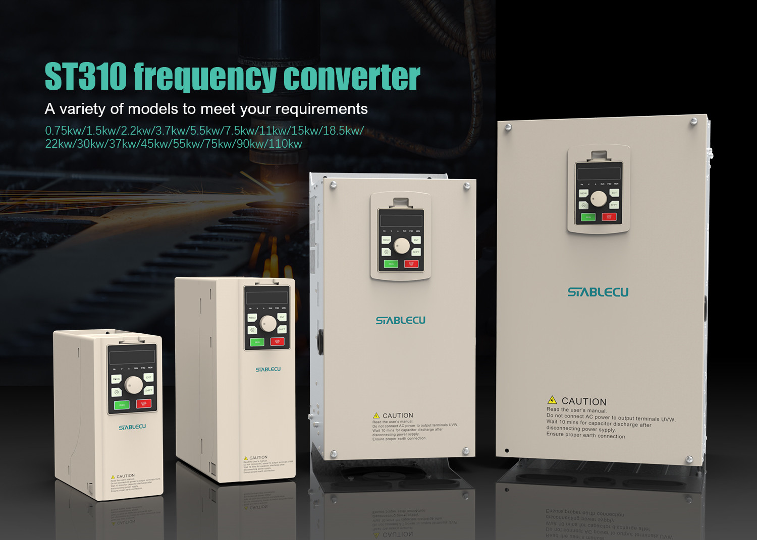 CE 0.75KW Motor Frequency Inverter , AC VFD For Three Phase Motor