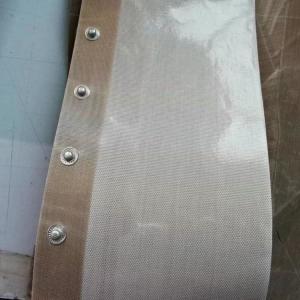 China PTFE Coated Glass Fiber Conveyor Belts With Button wholesale