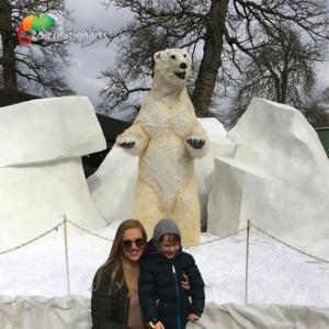 China Water Retardant Animatronic Polar Bear animals wholesale