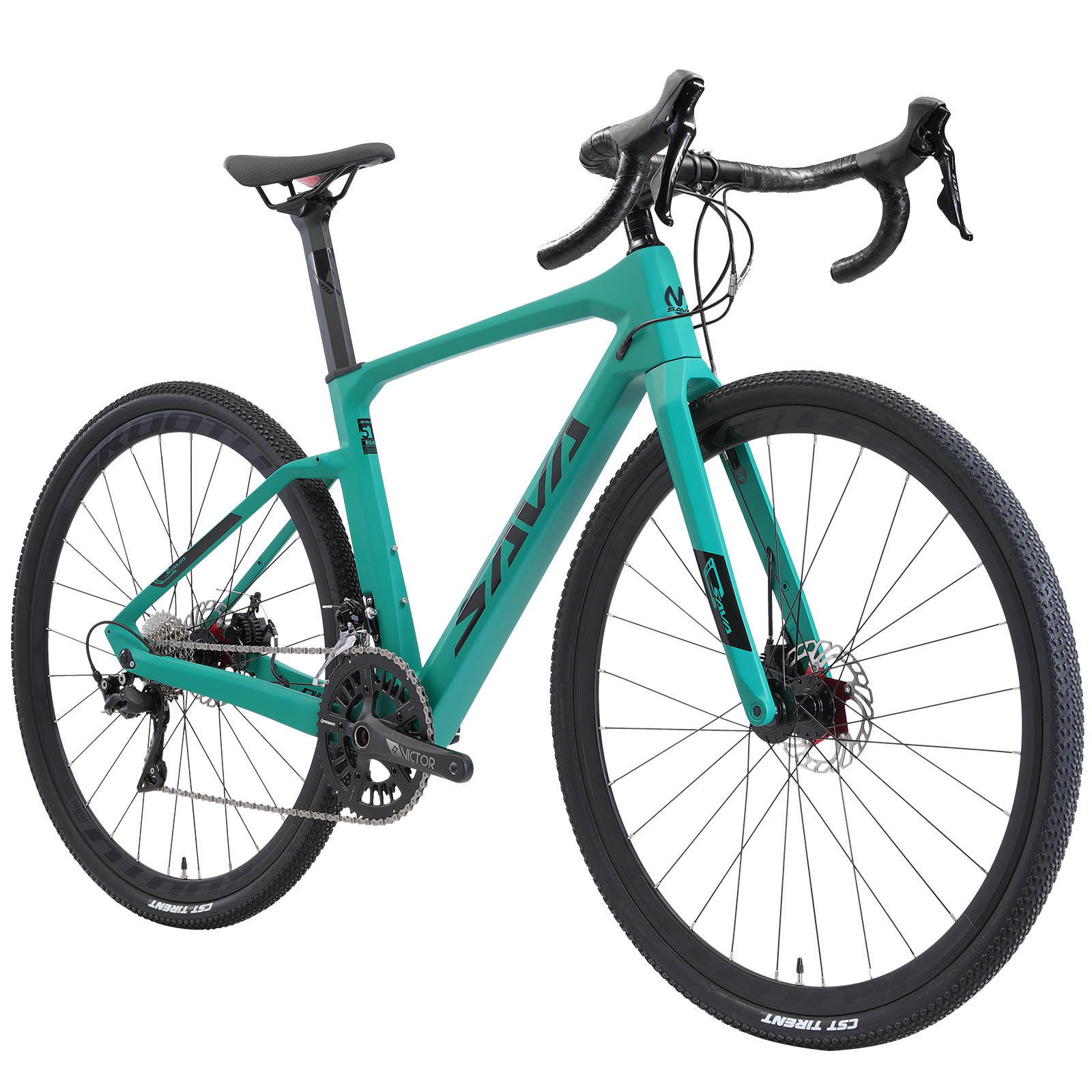 SAVA Carbon Fibre Gravel Bike , Carbon Hybrid Bicycle 700Cx40C Wheels