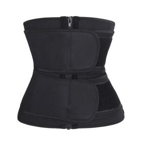 China Neoprene Double Belt Waist Trainer With Zipper wholesale