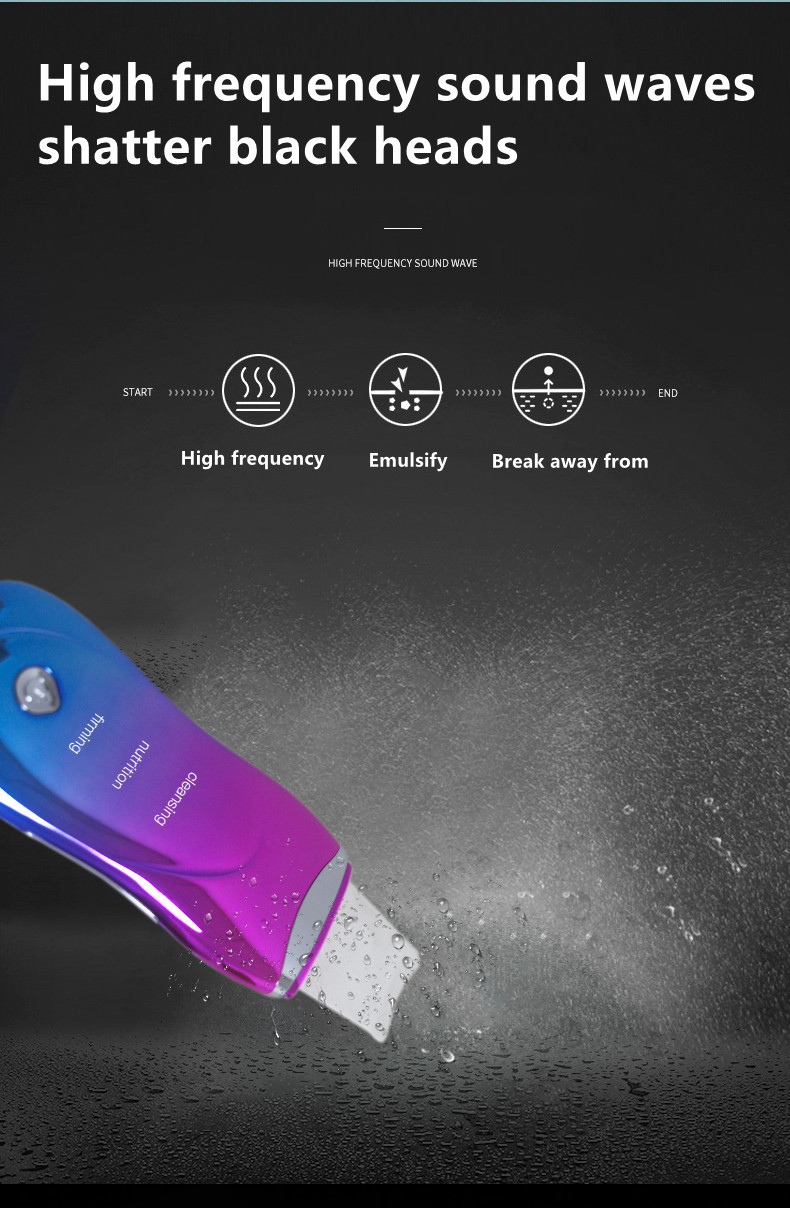 Electric Galvanic Ultrasonic Skin Cleanser Rechargeable