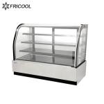 High quality refrigerated glass door display case cake showcase with CE/ETL