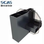Silver Black Champagne Aluminum Curtain Wall Profiles structural glazing curtain