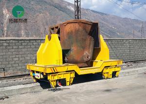 China 50-100 Ton Interbay High Temperature Resistance Metal Ladle Railway Cart Hot Slab Transfer Truck wholesale