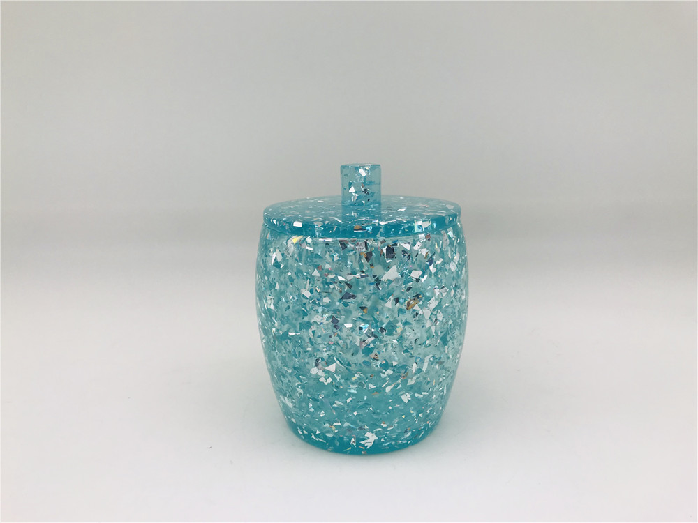 Polyresin bathroom decor olivia shape sparkle powders home supply beautiful decorative for bathroom