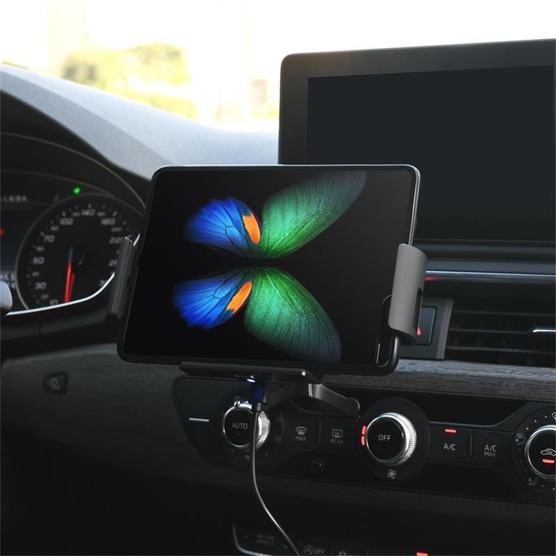 75% Fast Wireless Car Charger Mount Folding Charging 9V 1.2A For Samsung Galaxy Fold