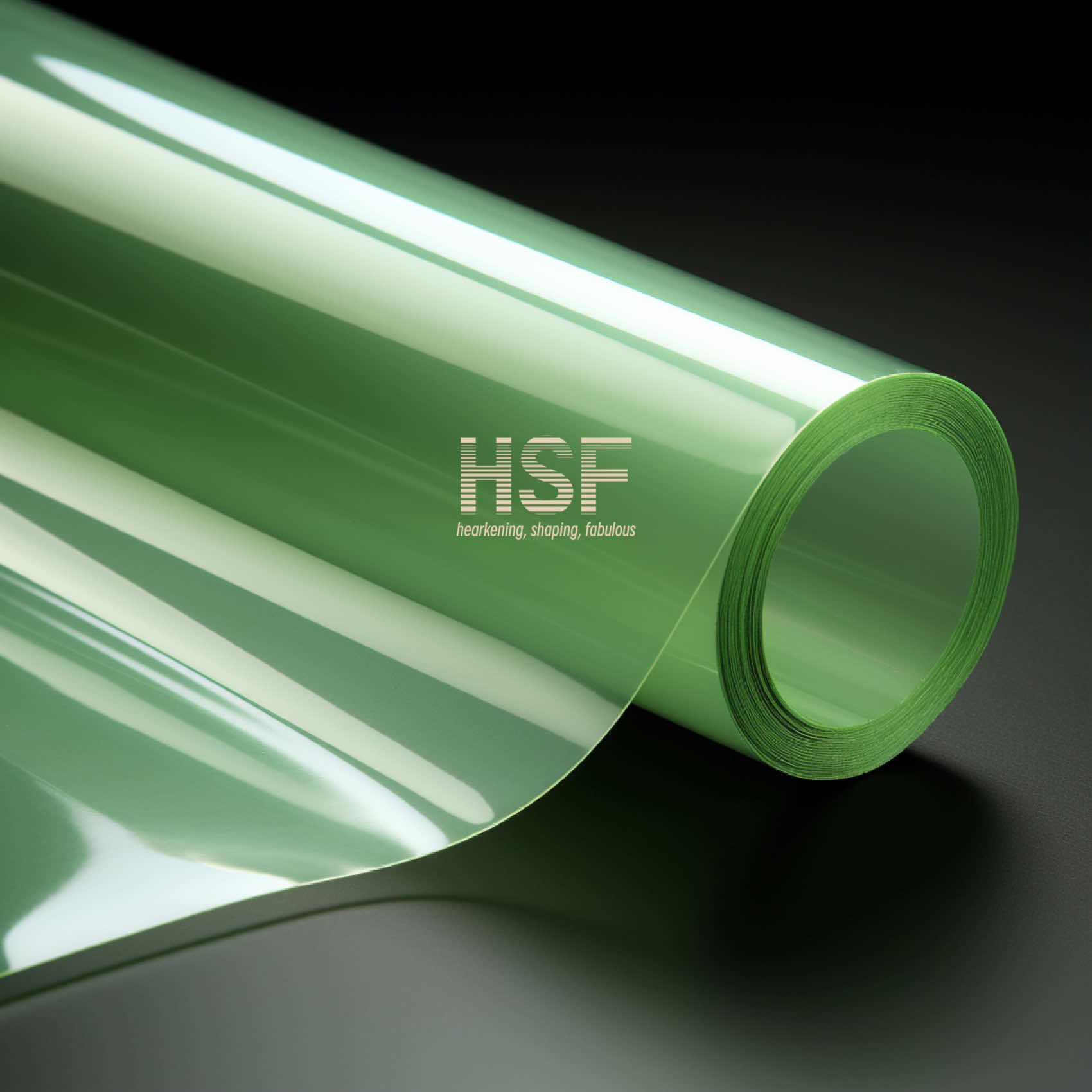 Silicone Coated PET Release Film Polyethylene Terephthalate 50 Micron Light Green