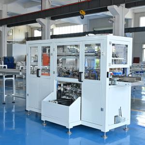 China Fully automatic facial tissue baby wet tissue 3 bags packing machine wholesale