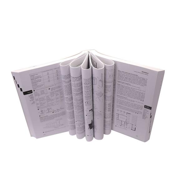 Customized Hardcover Book Printing Round Corner or Right Angle Grade Natural Paper