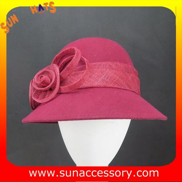 2325 Sun Accessory customized fashion winter wool felt fashion style hats ,women