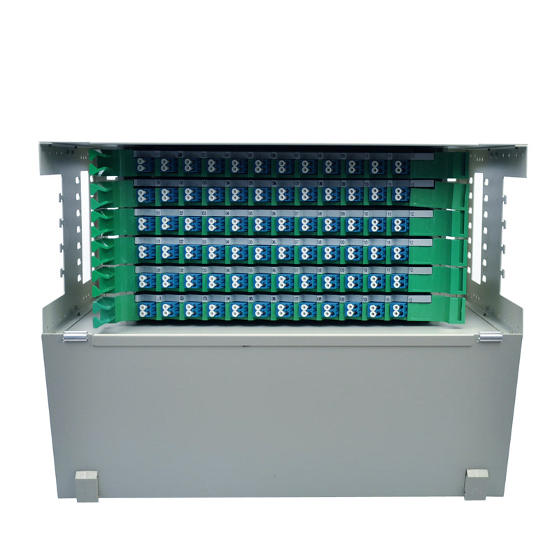 SC FC ST LC Compatible 72 Port ODF Optical Distribution Frame with 1.2mm Steel Plate