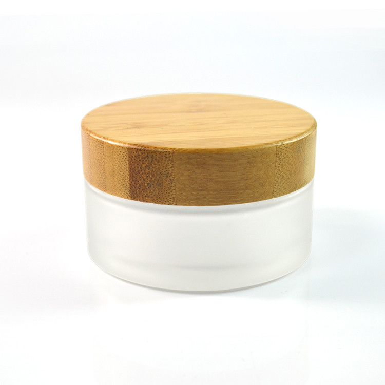 Luxury Face Cream Jars Bamboo Small Makeup Containers 50g 60g OEM ODM