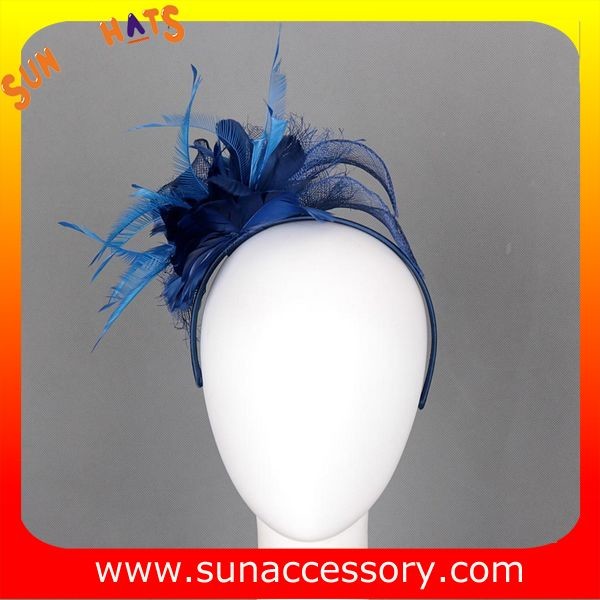 0903 Elegant design navy sinamay fascinators hats for women ,Fancy Sinamay fascinator from Sun Accessory